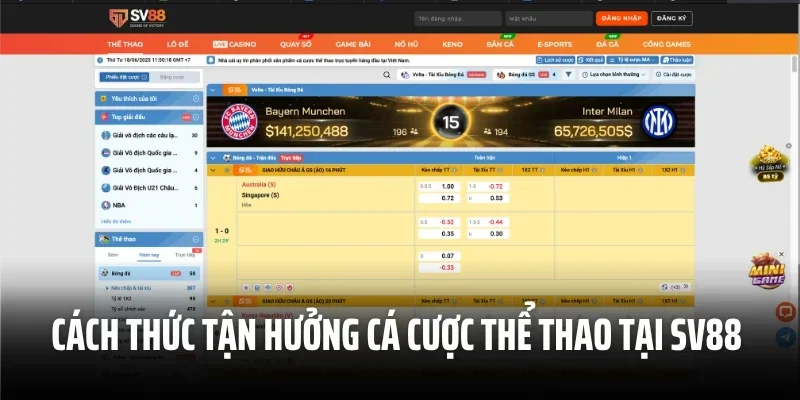 Cách thức tận hưởng cá cược thể thao trọn vẹn tại SV88 
